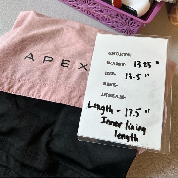 APEX ApexLite 3.0 Training Shorts Pink Blush Size XL NWOT. - Picture 6 of 6